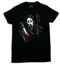 Scream Mens T-Shirt - Ghostface Holding Bloody Knife Along Kanji Hoodie, Sweatshirt | CiraTrend.com