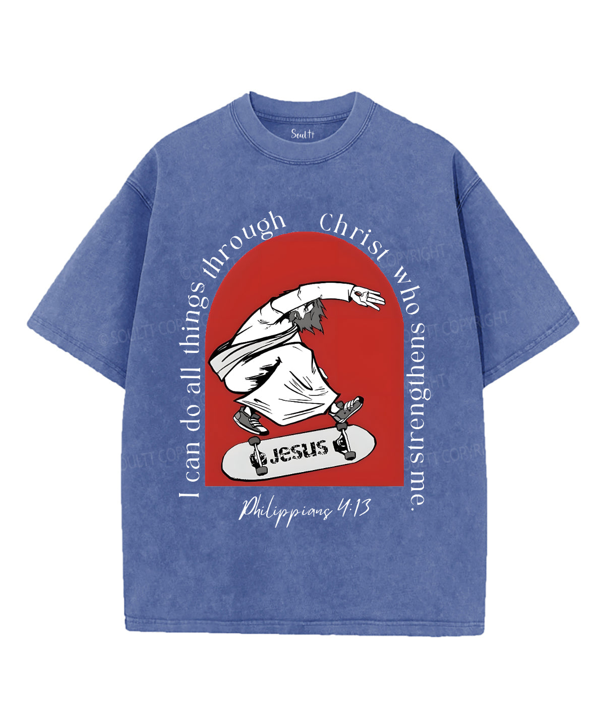 I Can Do All Things Unisex Washed Christian T-shirt Style001 Hoodie, Sweatshirt | CiraTrend.com (Image 3)