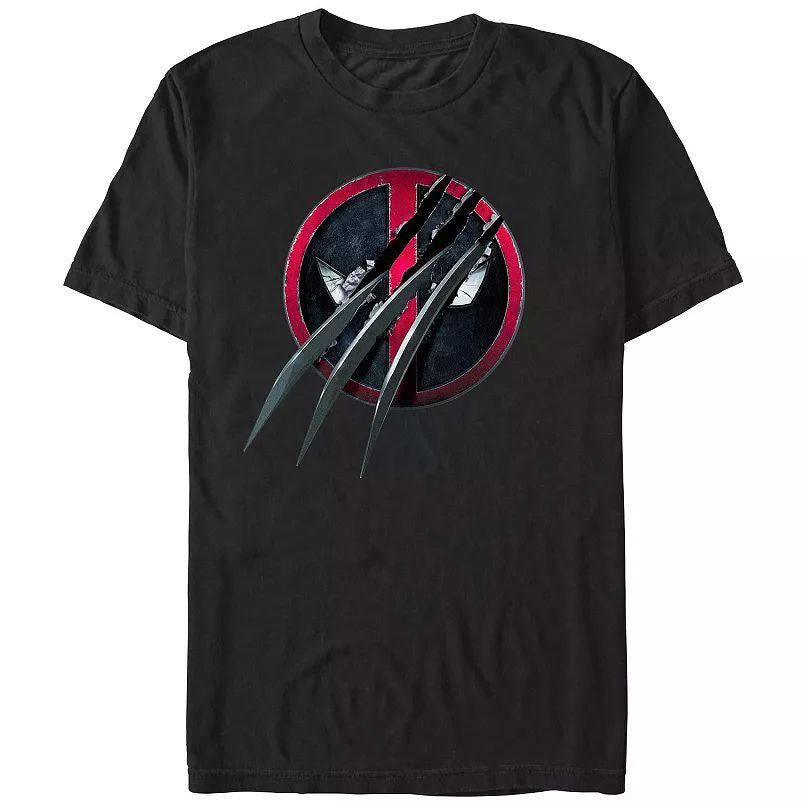 Deadpool & Wolverine Mens T-Shirt - Wolvy Claw Slashing Deadpool Logo Hoodie, Sweatshirt | CiraTrend.com