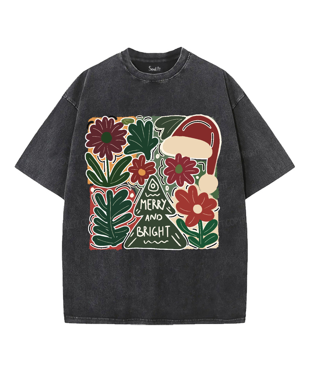 Merry And Bright Washed Christian T-shirt Style003 Hoodie, Sweatshirt | CiraTrend.com (Image 2)
