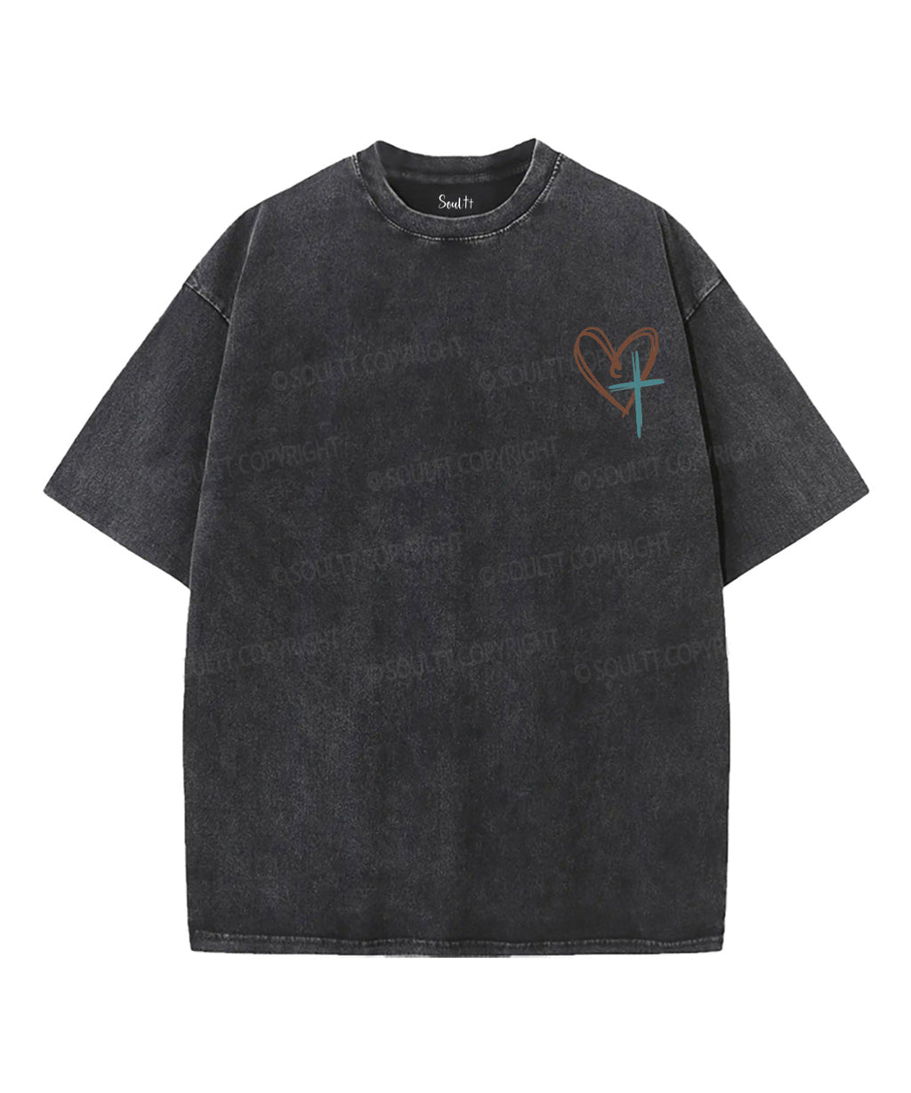 Jesus Has My Back Double Sided Unisex Washed Christian T-shirt Style001 Hoodie, Sweatshirt | CiraTrend.com (Image 3)