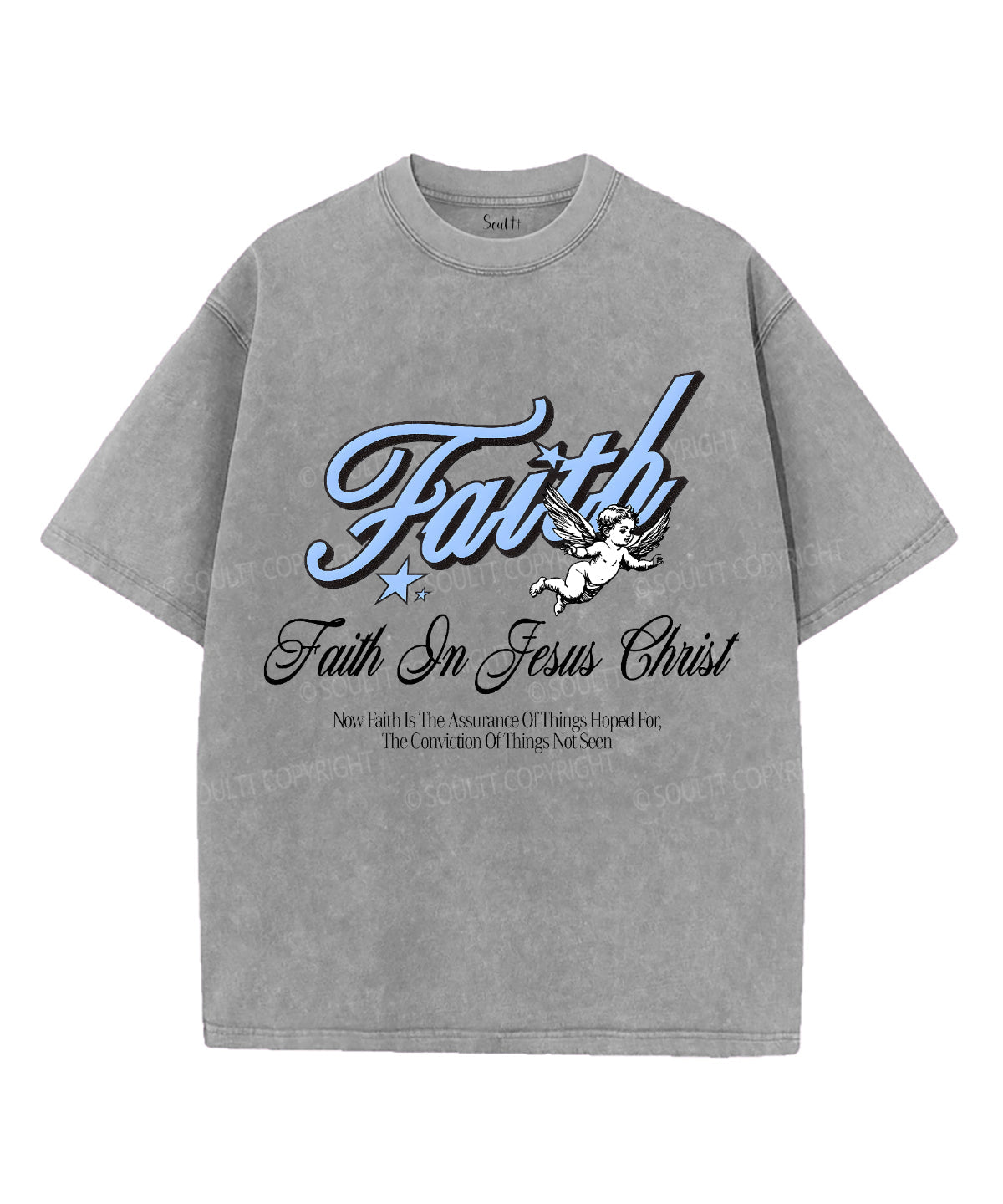 Faith Unisex Washed Christian T-shirt Style002 Hoodie, Sweatshirt | CiraTrend.com (Image 2)