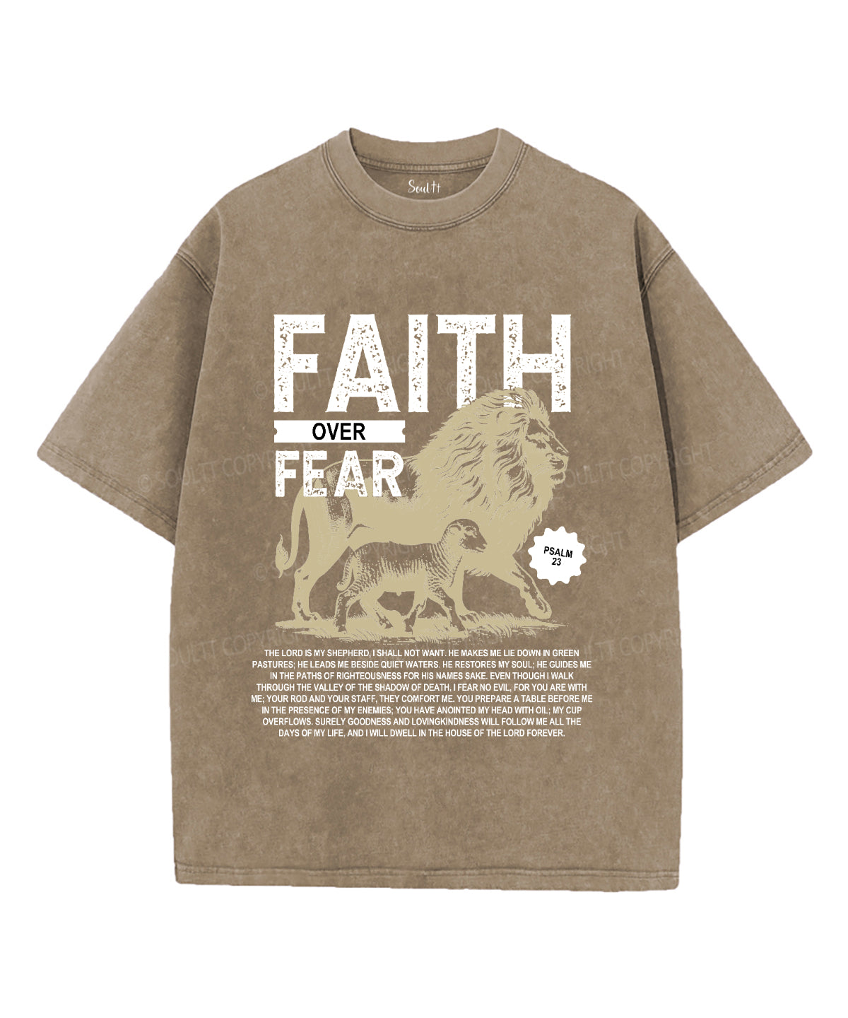 Faith Over Fear Washed Christian T-shirt Style004 Hoodie, Sweatshirt | CiraTrend.com (Image 4)