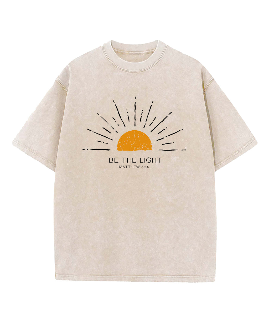 Be The Light Washed Christian T-shirt Style002 Hoodie, Sweatshirt | CiraTrend.com (Image 5)