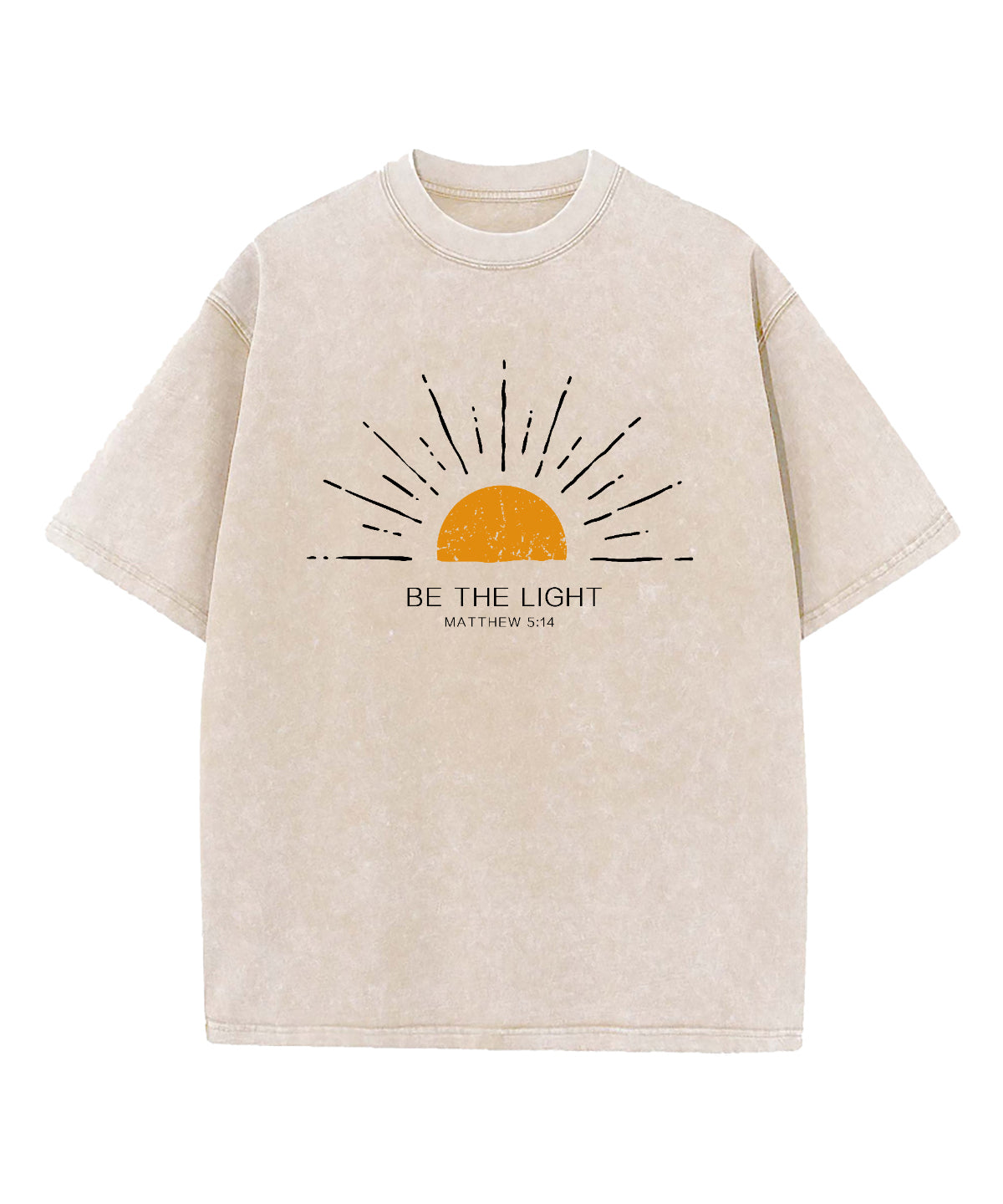 Be The Light Washed Christian T-shirt Style002 Hoodie, Sweatshirt | CiraTrend.com (Image 5)