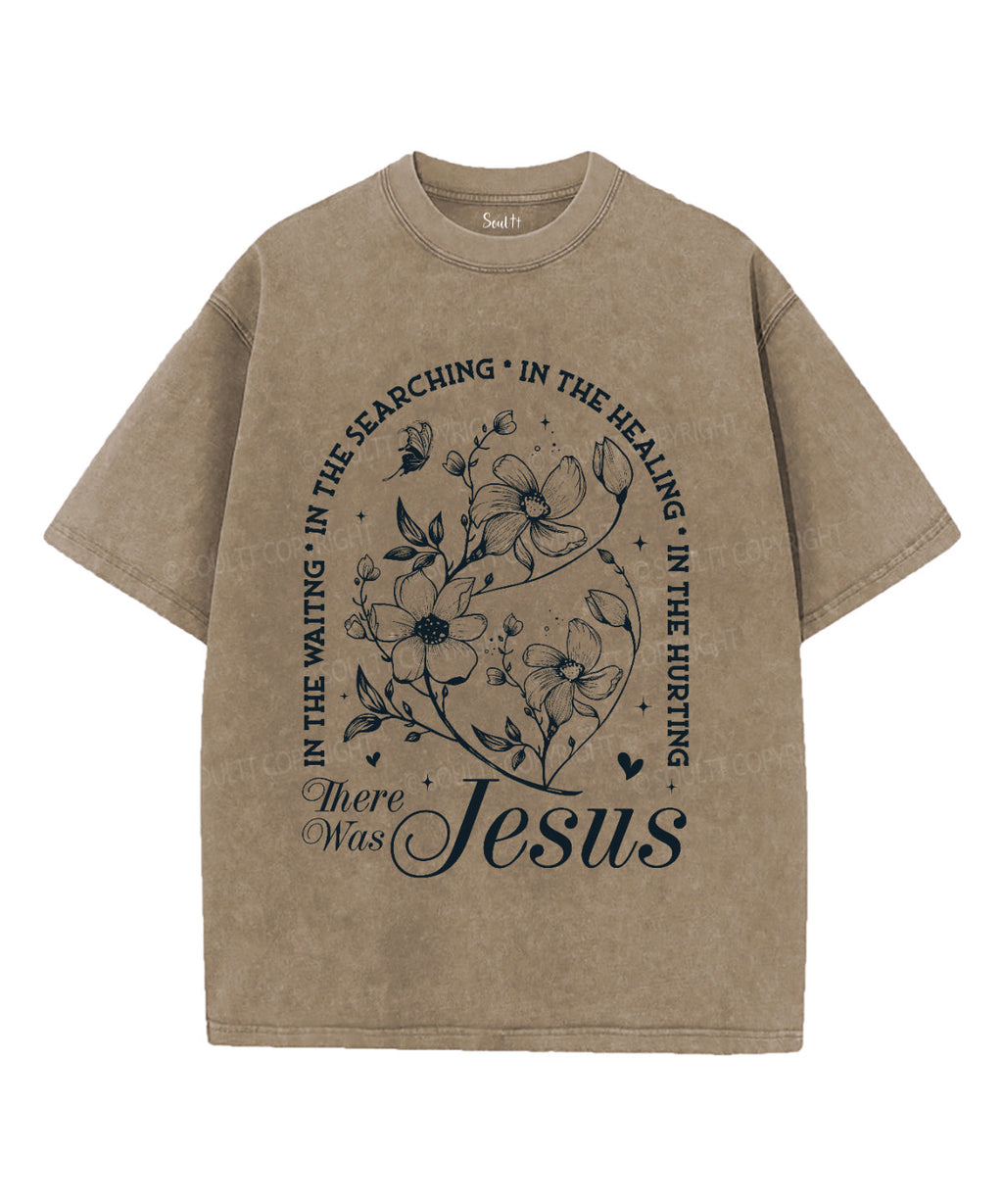 There Was Jesus Unisex Washed Christian T-shirt Style001 Hoodie, Sweatshirt | CiraTrend.com (Image 5)
