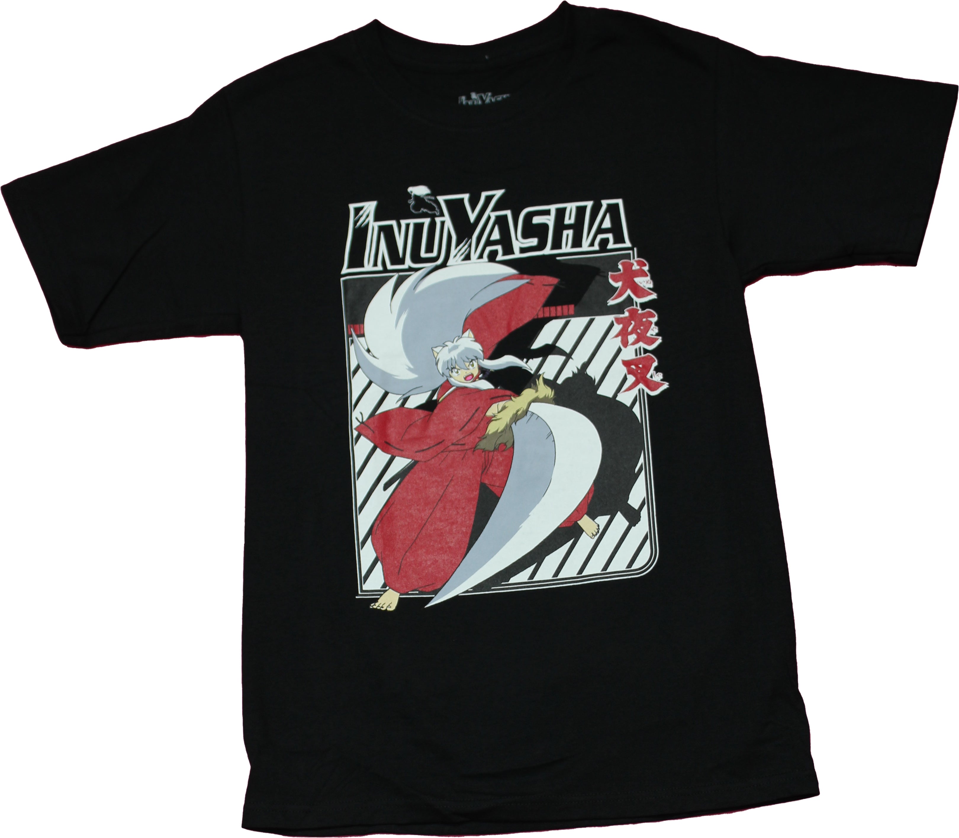 Inuyasha Mens T-Shirt - Wielding Blade Under Logo Hoodie, Sweatshirt | CiraTrend.com