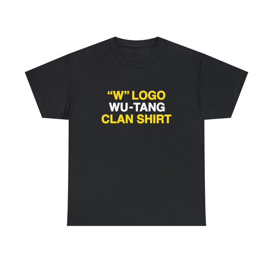 "W" Logo Wu Tang Clan Shirt.