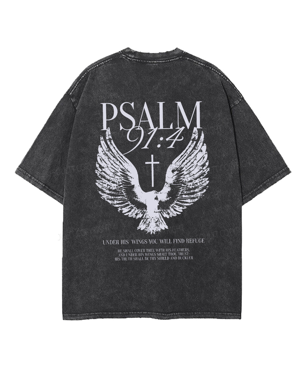Under His Wings Double Sided Unisex Washed Christian T-shirt Style002 Hoodie, Sweatshirt | CiraTrend.com (Image 5)
