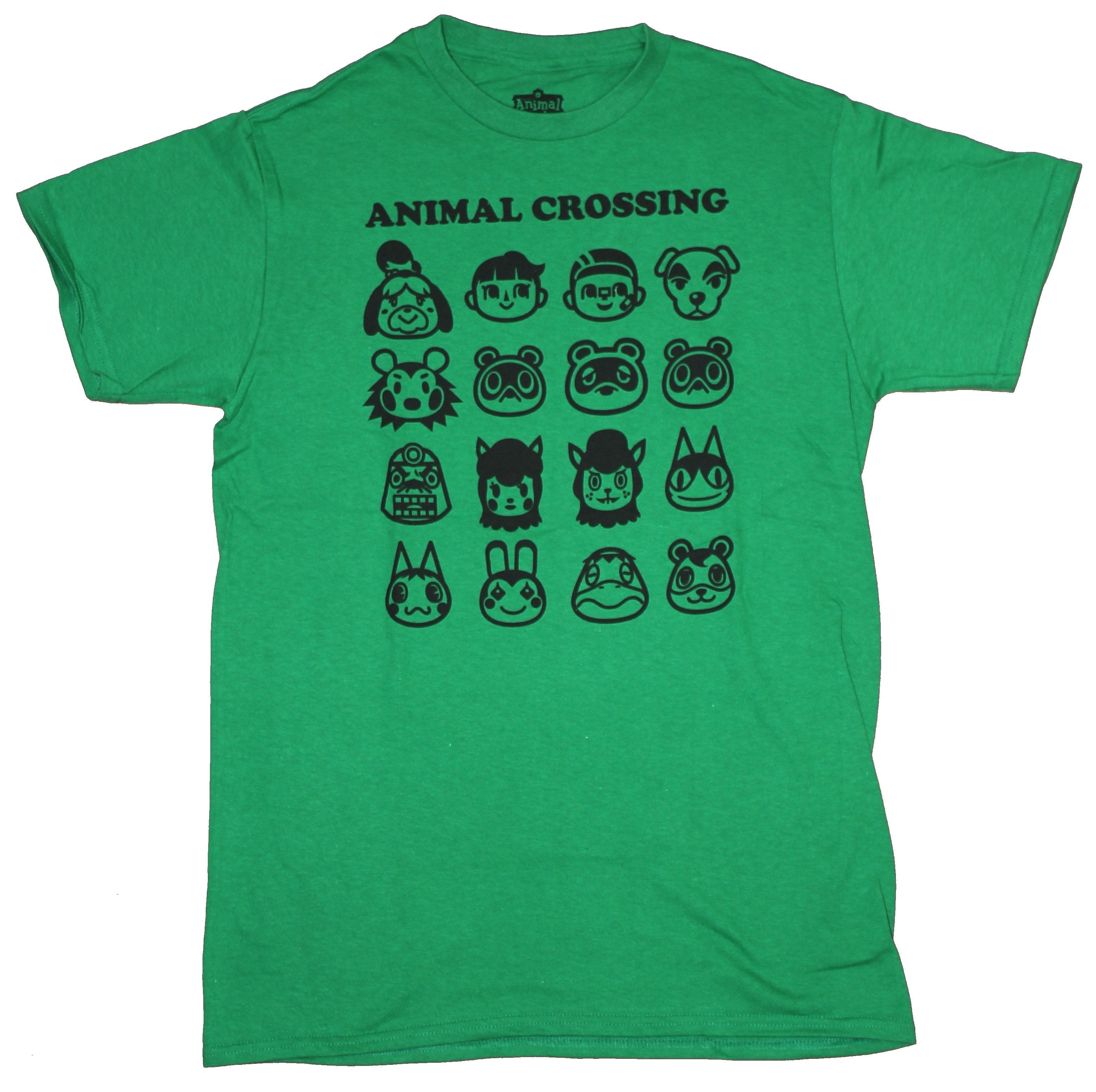 Animal Crossings Mens T-Shirt  - Baabara Tom nook Resetti Slider Isabelle Heads Allover Hoodie, Sweatshirt | CiraTrend.com