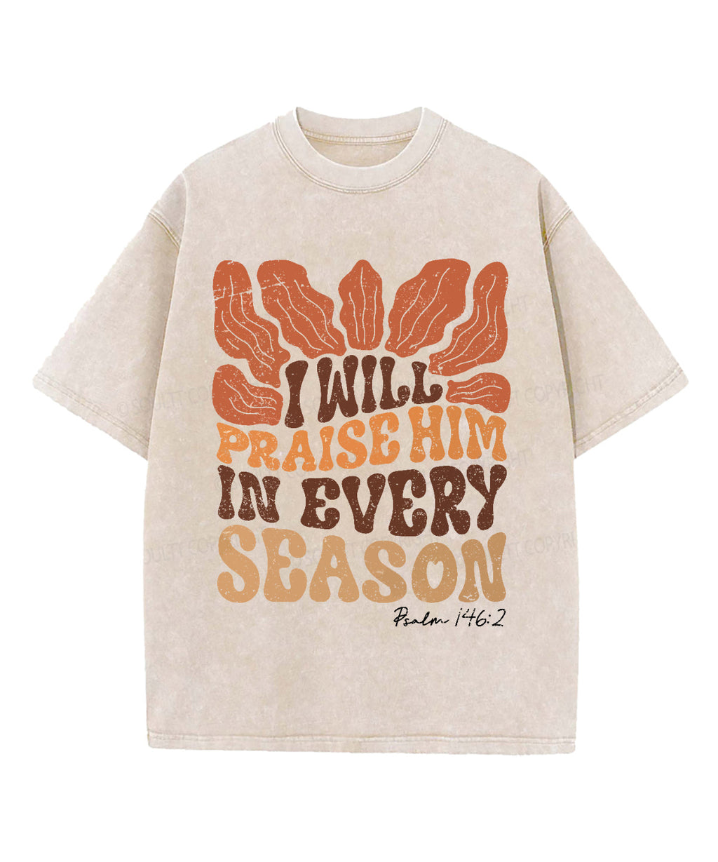 I Will Praise Hime Washed Christian T-shirt Hoodie, Sweatshirt | CiraTrend.com (Image 1)