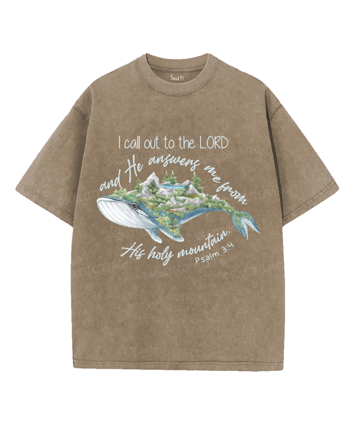 I Call Out To The Lord Unisex Washed Christian T-shirt Hoodie, Sweatshirt | CiraTrend.com (Image 5)