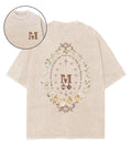 O Mary Conceived Without Sin Double Sided Unisex Washed Christian T-shirt Hoodie, Sweatshirt | CiraTrend.com (Image 1)