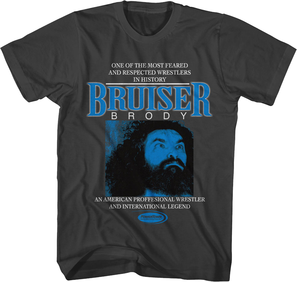 Feared And Respected Bruiser Brody T-Shirt Hoodie, Sweatshirt | CiraTrend.com (Image 1)