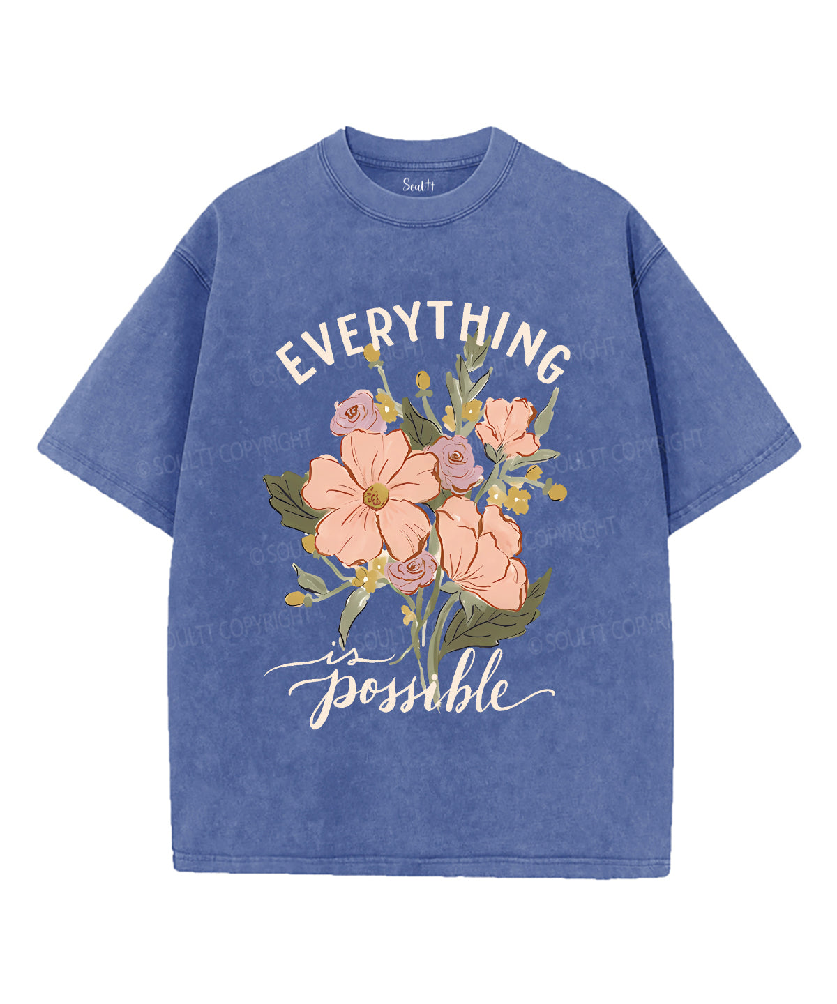 Everything Is Possible Unisex Washed Christian T-shirt Hoodie, Sweatshirt | CiraTrend.com (Image 3)