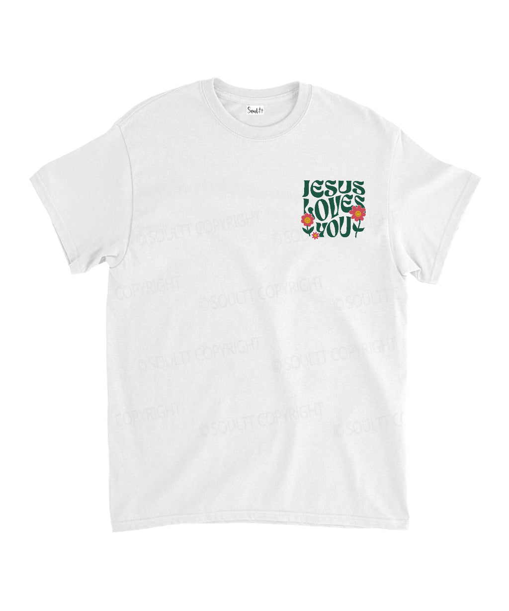 Jesus Love You Double Sided Unisex Cotton Christian T-Shirt Hoodie, Sweatshirt | CiraTrend.com (Image 2)