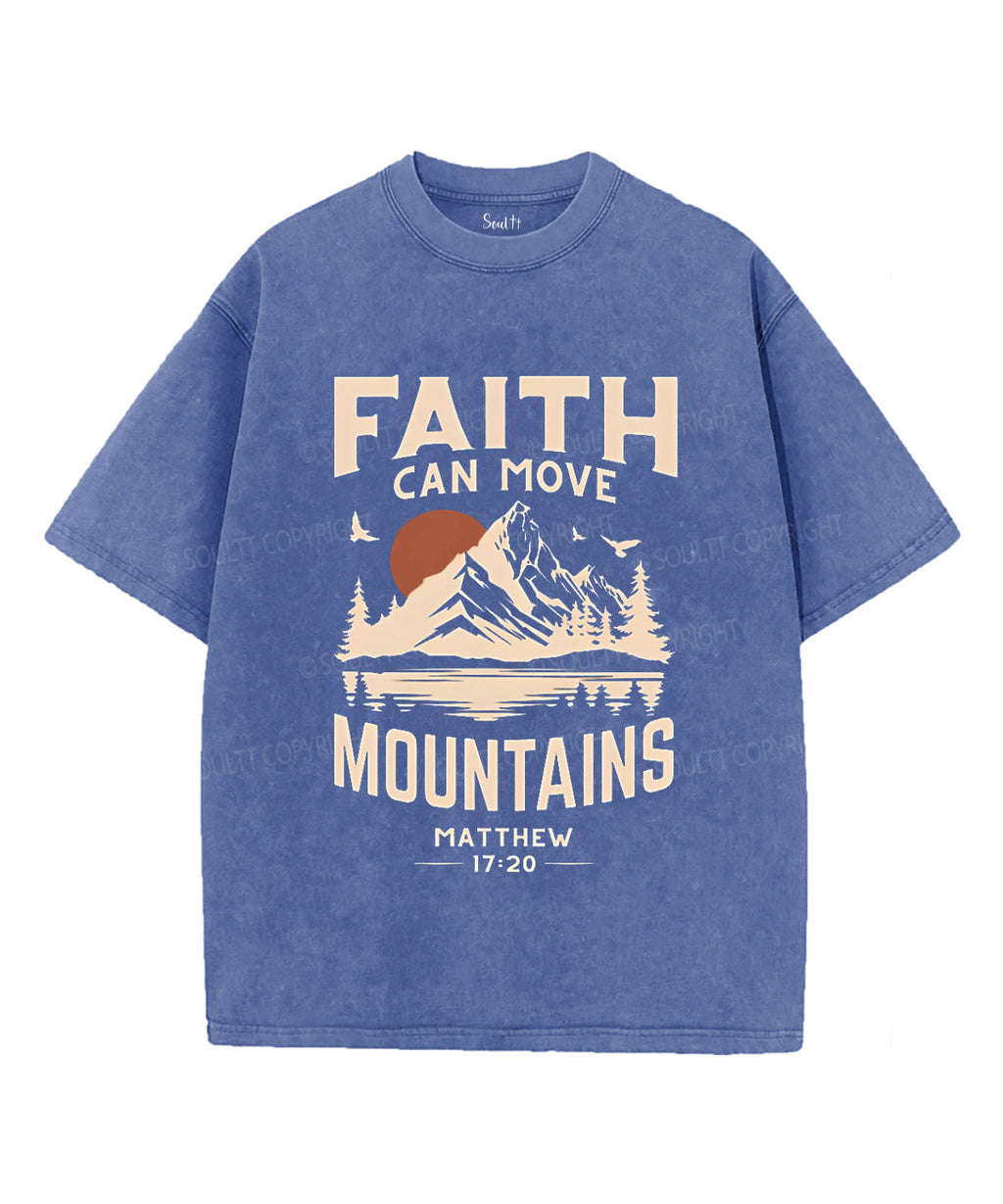 Faith Can Move Mountains Unisex Washed Christian T-shirt Style001 Hoodie, Sweatshirt | CiraTrend.com (Image 3)