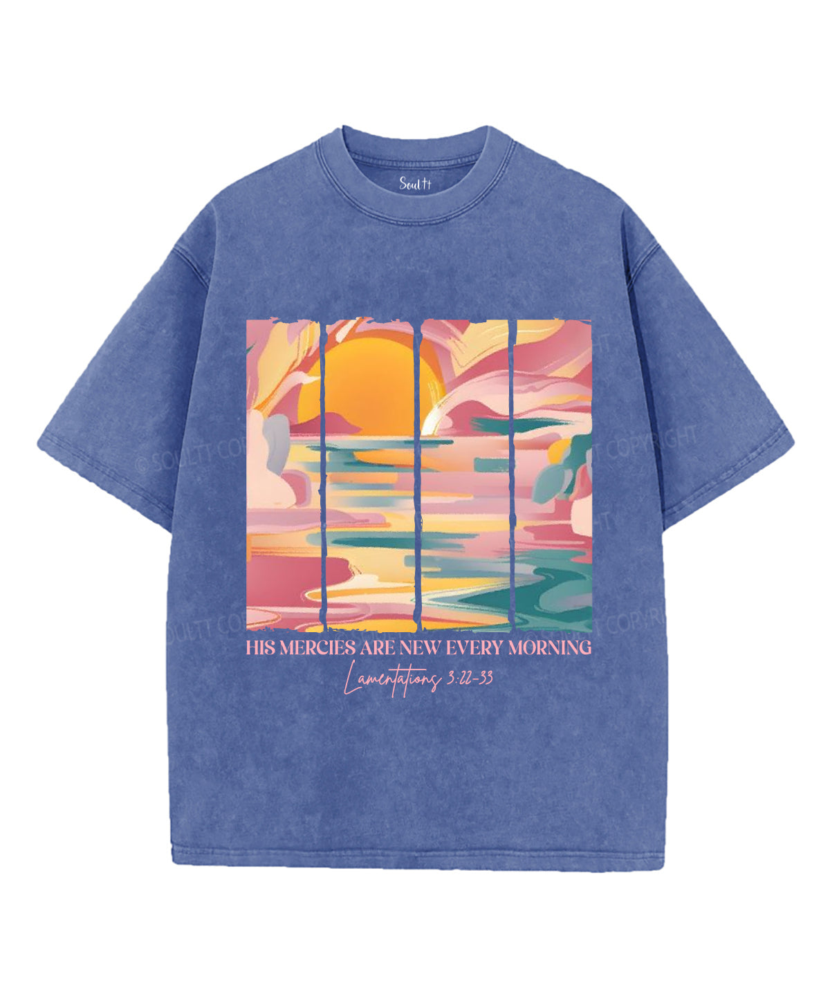 His Mercies Are New Every Morning Unisex Washed Christian T-shirt Style006 Hoodie, Sweatshirt | CiraTrend.com (Image 3)