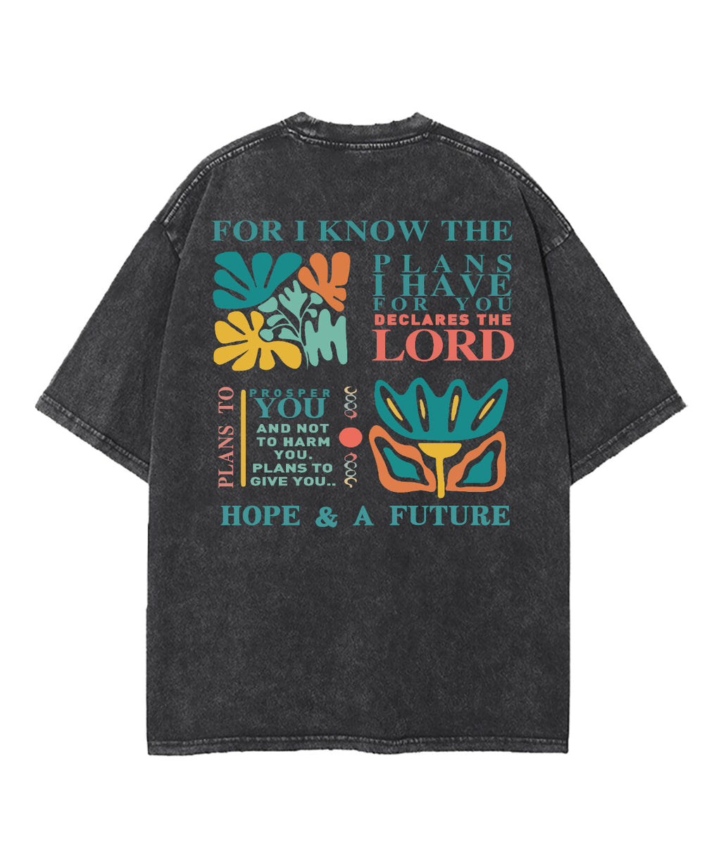 Hope & A Future Double Sided Washed Christian T-shirt Hoodie, Sweatshirt | CiraTrend.com (Image 5)