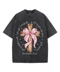 She Is Clothed with Strength and Dignity Unisex Washed Christian T-shirt Hoodie, Sweatshirt | CiraTrend.com (Image 1)