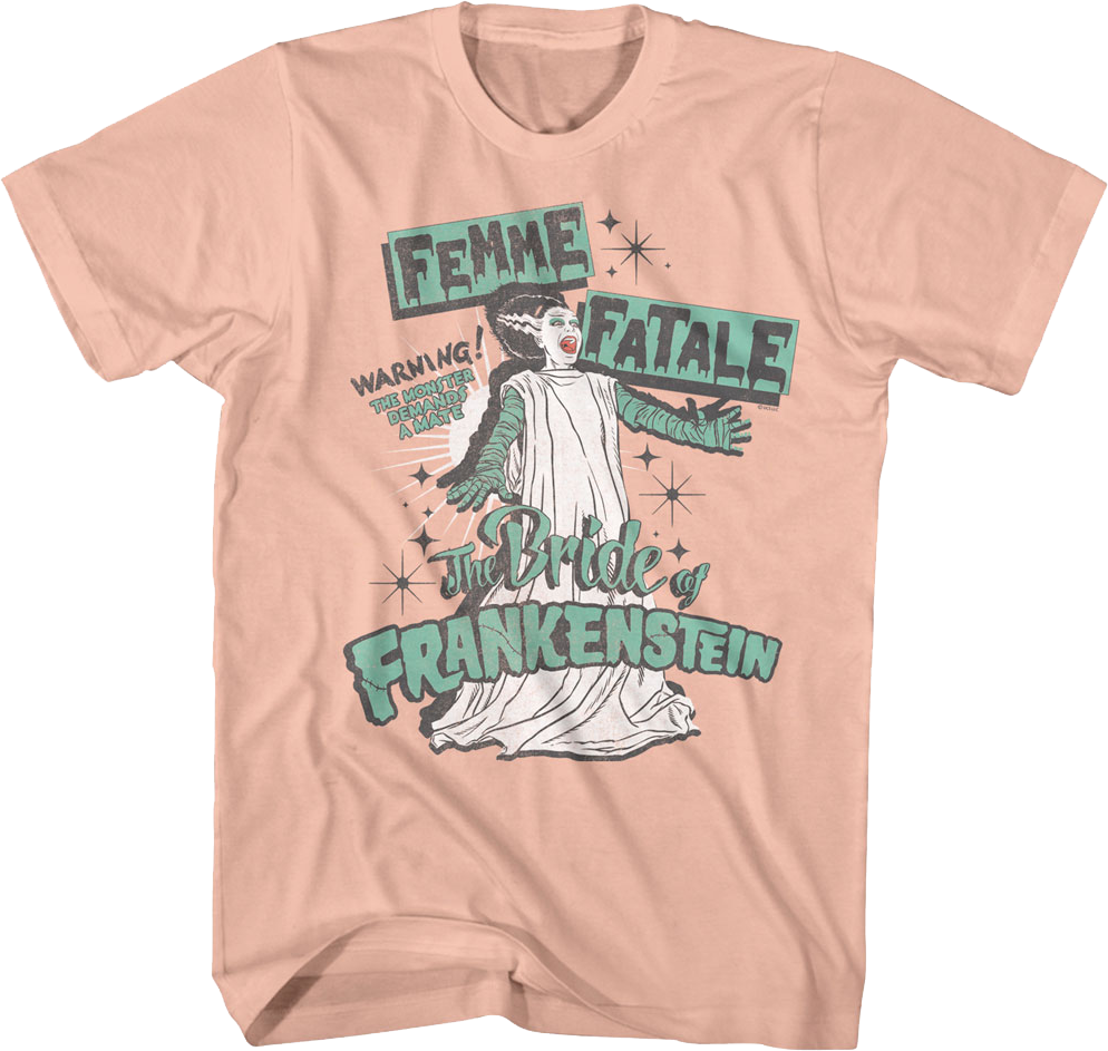 Femme Fatale Bride Of Frankenstein T-Shirt Hoodie, Sweatshirt | CiraTrend.com (Image 1)