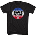 Ferris Bueller's Day Off Save Ferris Button Boyfriend Tee Hoodie, Sweatshirt | CiraTrend.com