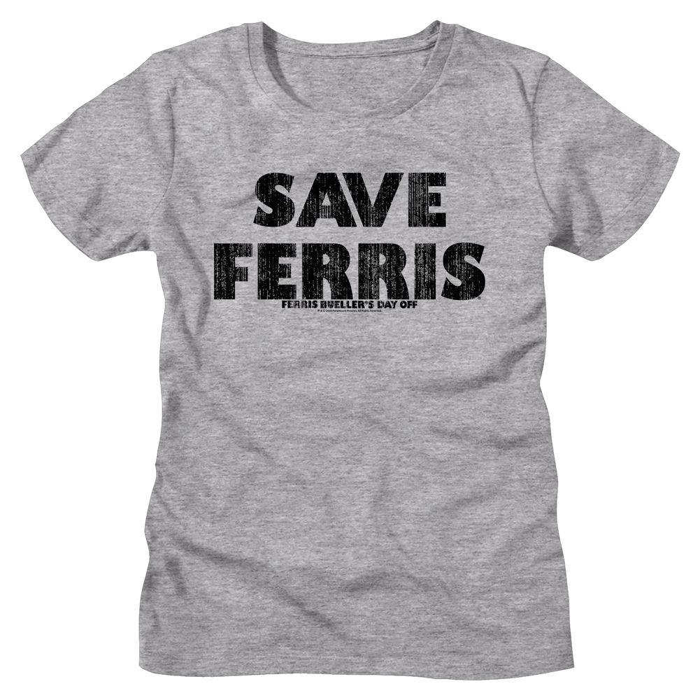Ferris Bueller's Day Off Save Ferris Womens T-Shirt Hoodie, Sweatshirt | CiraTrend.com