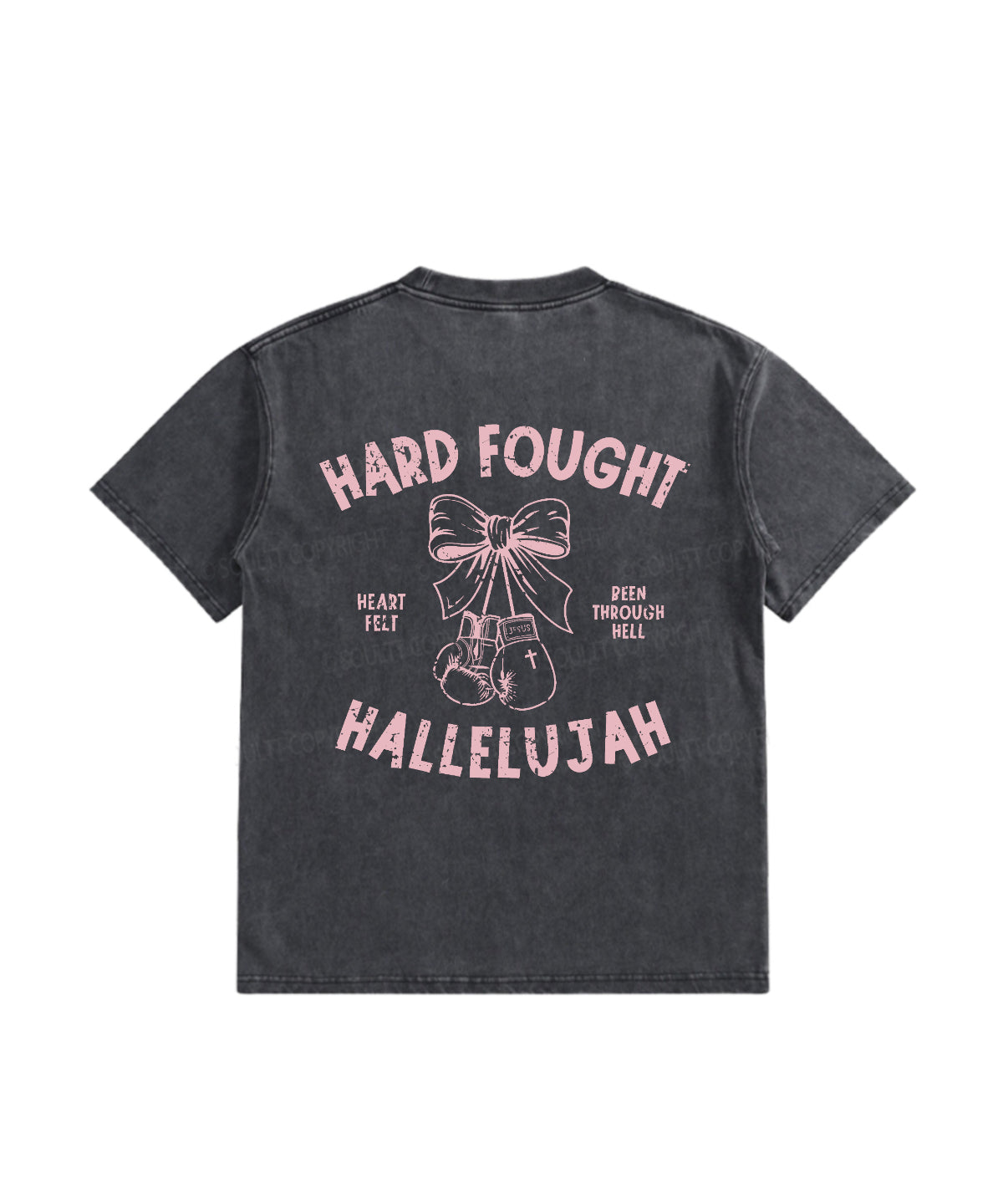Hard Fought Double Sided Washed Christian T-Shirts, Hoodie, Sweatshirt