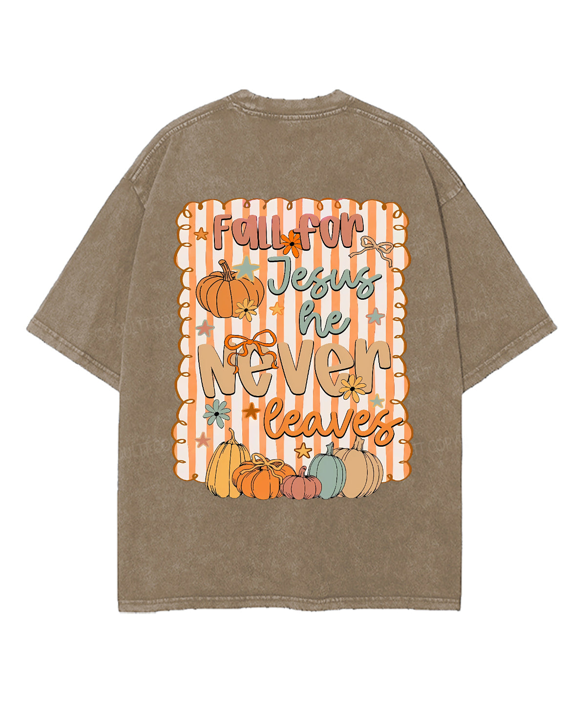 Fall For Jesus Double Sided Unisex Washed Christian T-shirt Style001 Hoodie, Sweatshirt | CiraTrend.com (Image 2)