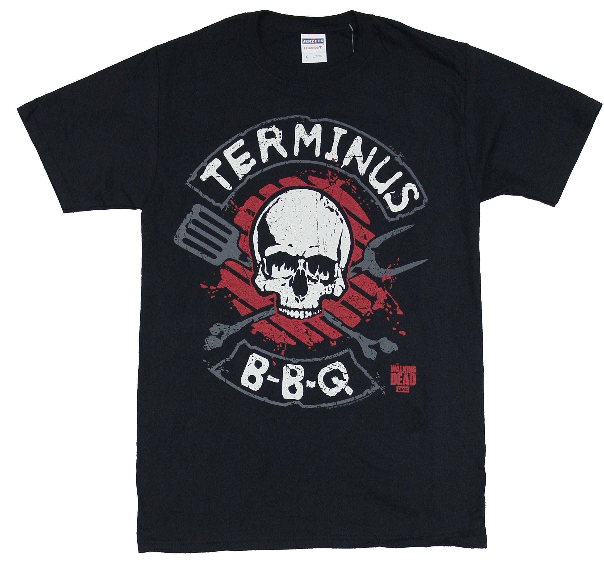 The Walking Dead Mens T-Shirt - Terminus BBQ Skull Image Hoodie, Sweatshirt | CiraTrend.com