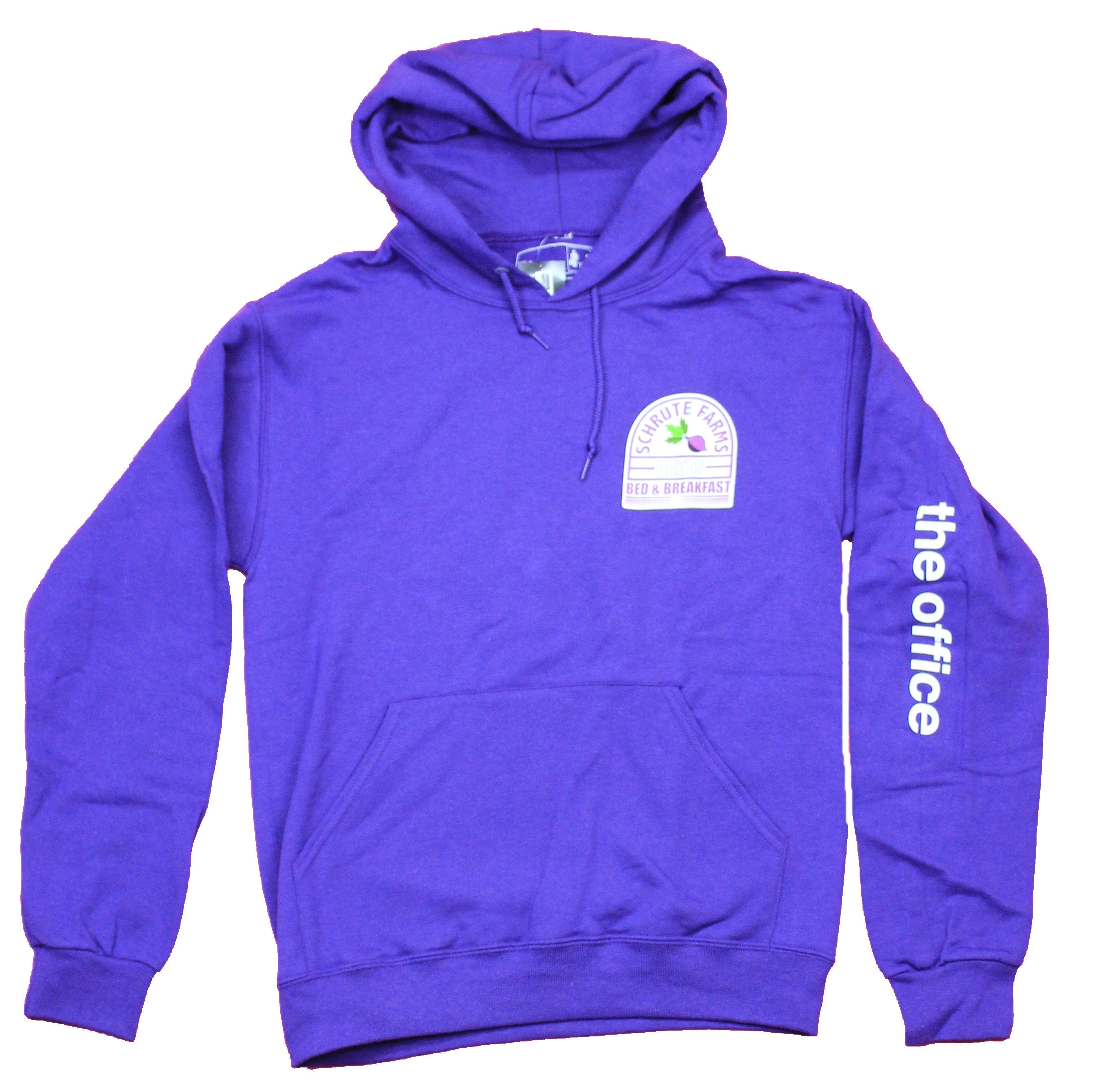 The Office Mens Pullover Hoodie - Schrute Farms Bed & Breakfast Lapel Logo T-Shirts, Sweatshirt | CiraTrend.com