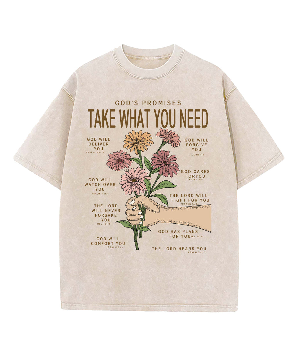 God'S Promises Take What You Need Washed Christian T-Shirts, Hoodie, Sweatshirt