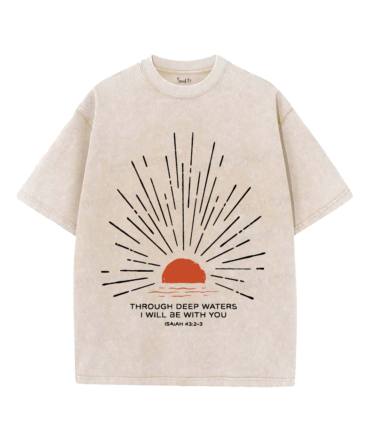 I Will Be With You Unisex Washed Christian T-shirt Style009 Hoodie, Sweatshirt | CiraTrend.com (Image 4)