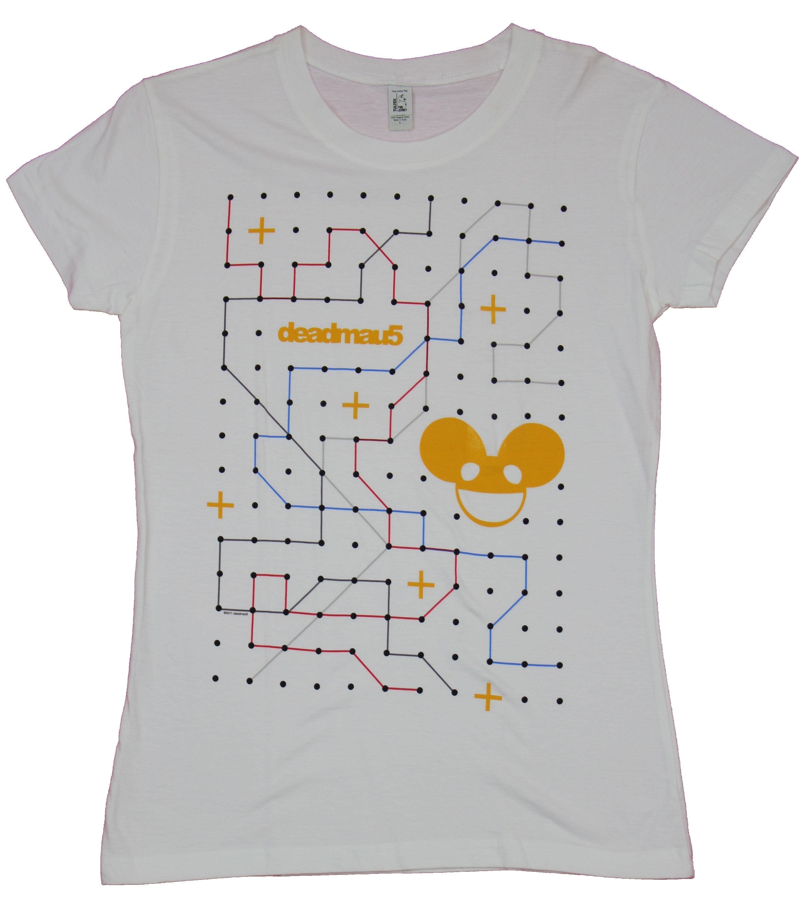 Deadmau5 Girls Juniors T-Shirt  - Dot Lines Head Maze Image Hoodie, Sweatshirt | CiraTrend.com