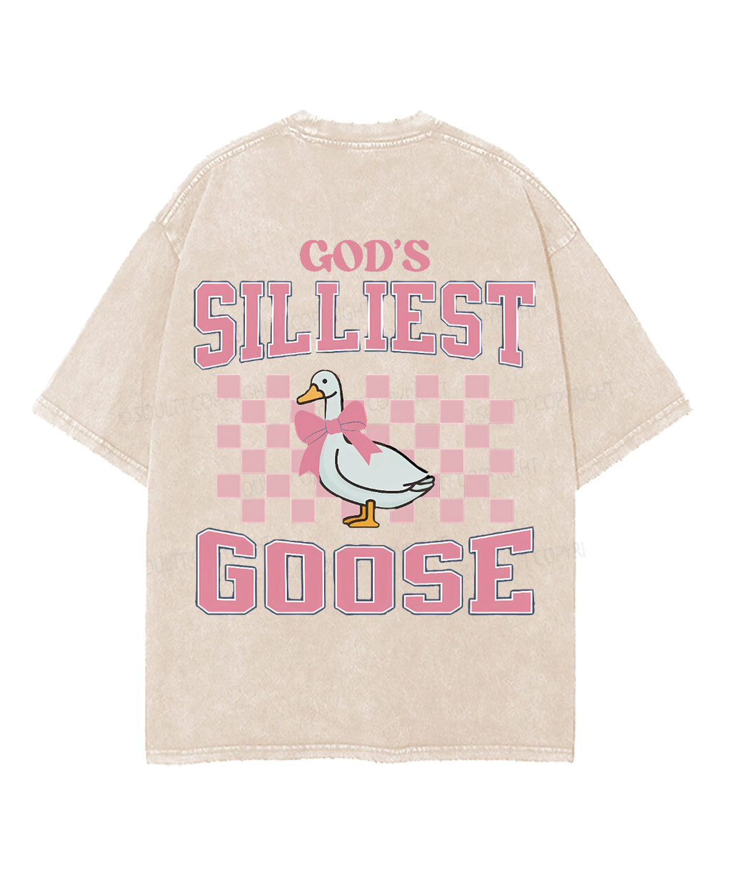 Silliest Goose Double Sided Unisex Washed Christian T-shirt Hoodie, Sweatshirt | CiraTrend.com (Image 4)
