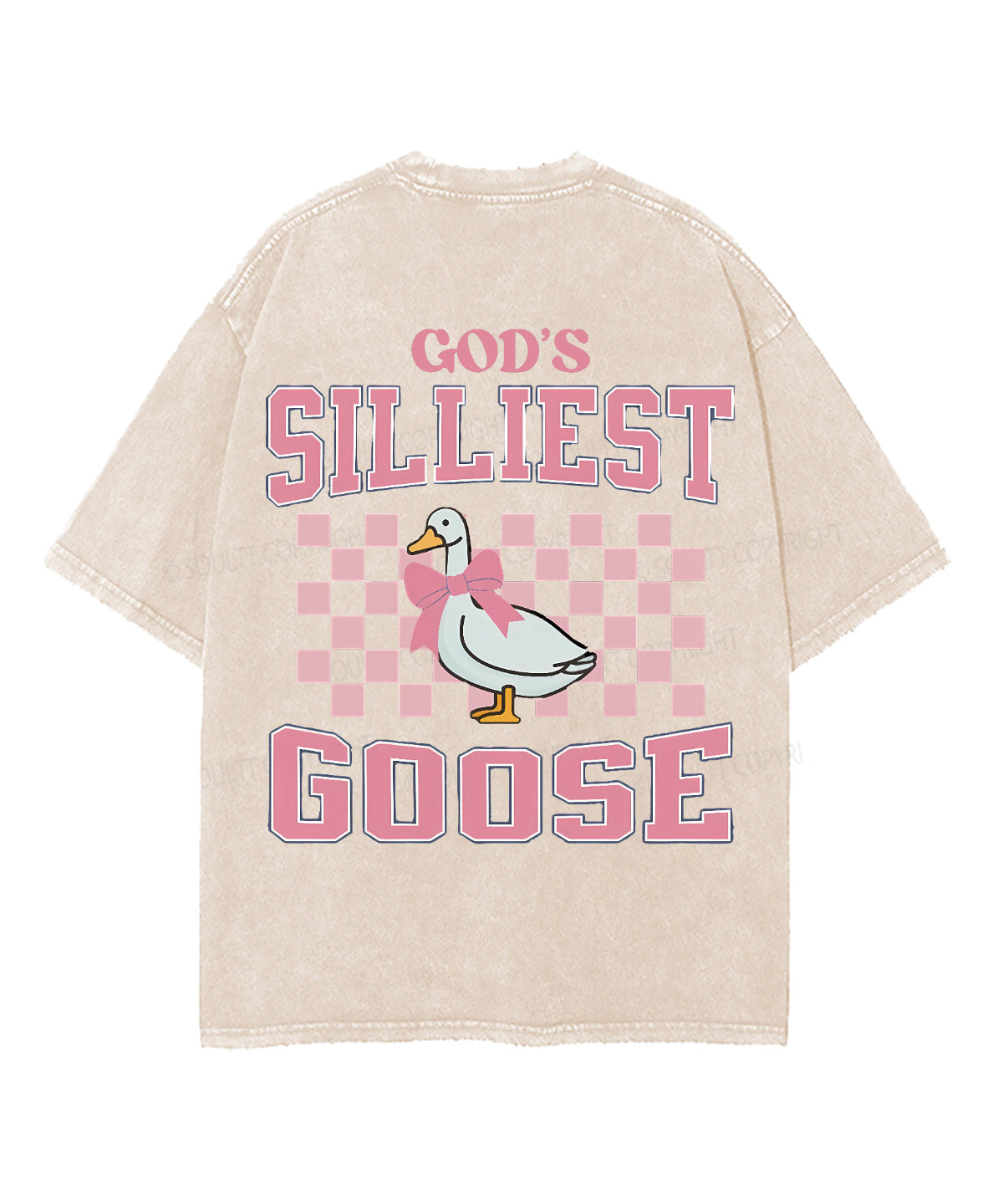 Silliest Goose Double Sided Unisex Washed Christian T-shirt Hoodie, Sweatshirt | CiraTrend.com (Image 4)