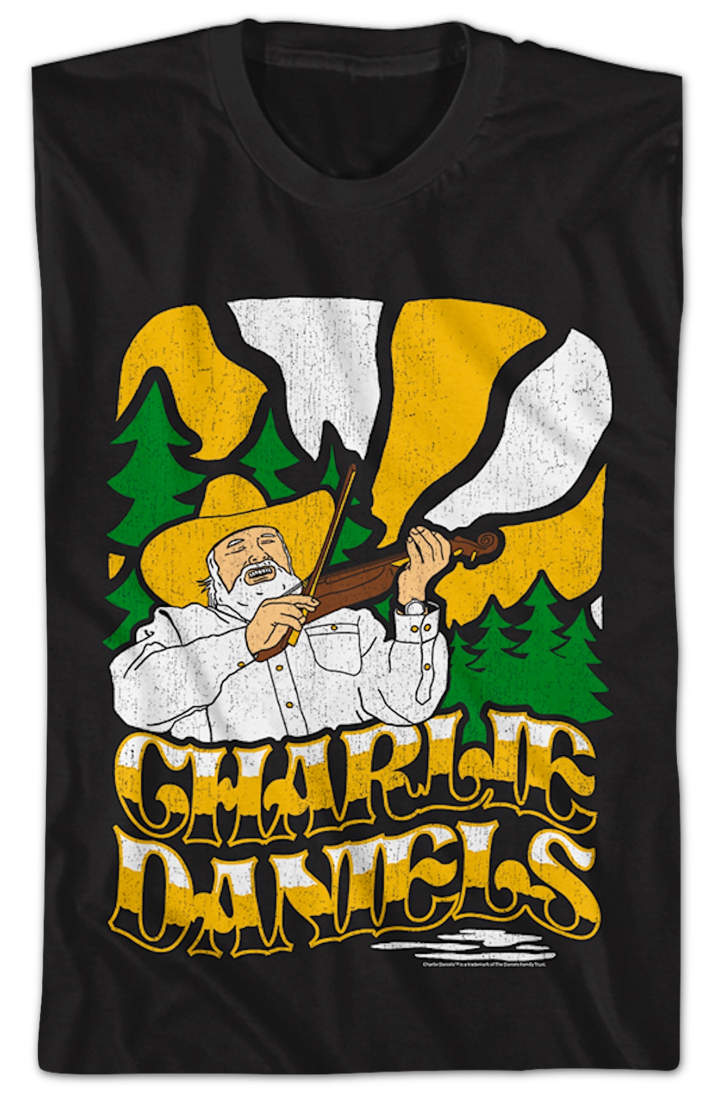 Fiddle Illustration Charlie Daniels T-Shirt Hoodie, Sweatshirt | CiraTrend.com (Image 2)