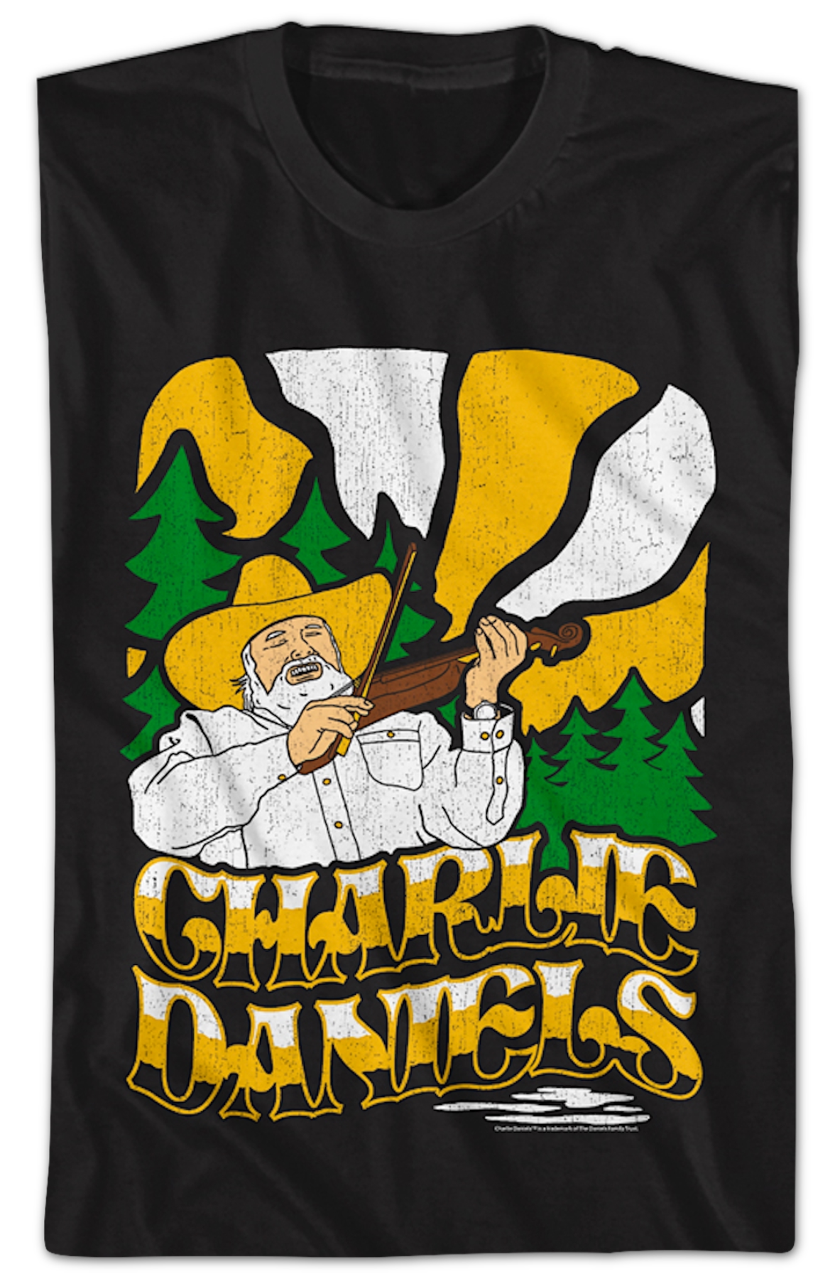 Fiddle Illustration Charlie Daniels T-Shirt Hoodie, Sweatshirt | CiraTrend.com (Image 2)