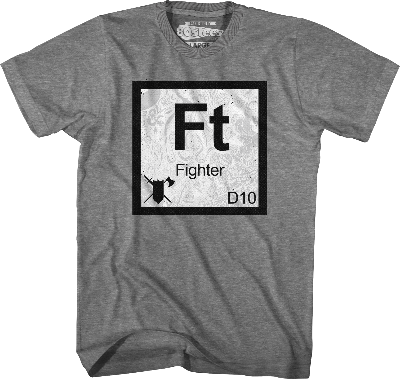 Fighter Element Symbol Dungeons & Dragons T-Shirt Hoodie, Sweatshirt | CiraTrend.com (Image 1)