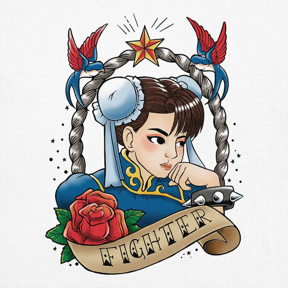 Fighter Girl Tattoo T-Shirt Hoodie, Sweatshirt | CiraTrend.com (Image 4)