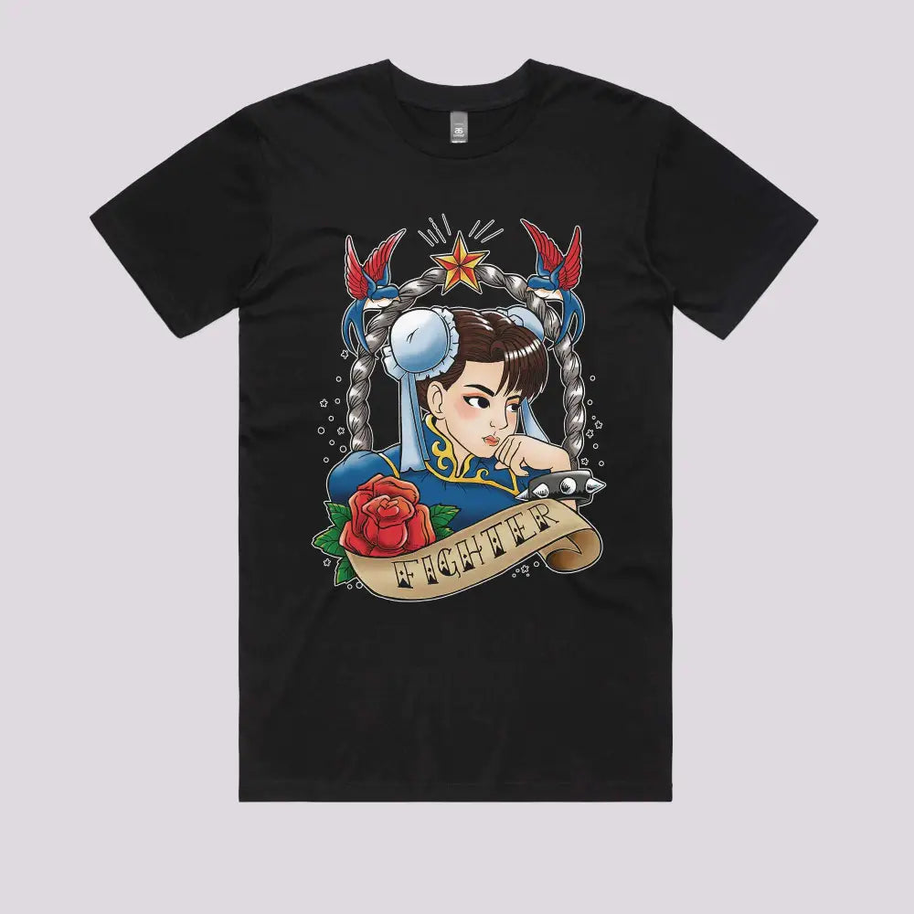 Fighter Girl Tattoo T-Shirt Hoodie, Sweatshirt | CiraTrend.com (Image 2)