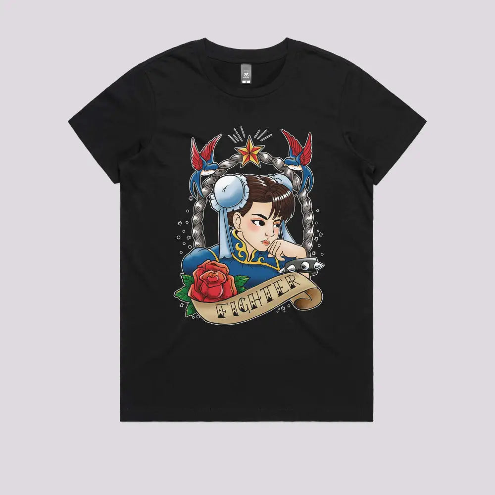 Fighter Girl Tattoo T-Shirt Hoodie, Sweatshirt | CiraTrend.com (Image 3)