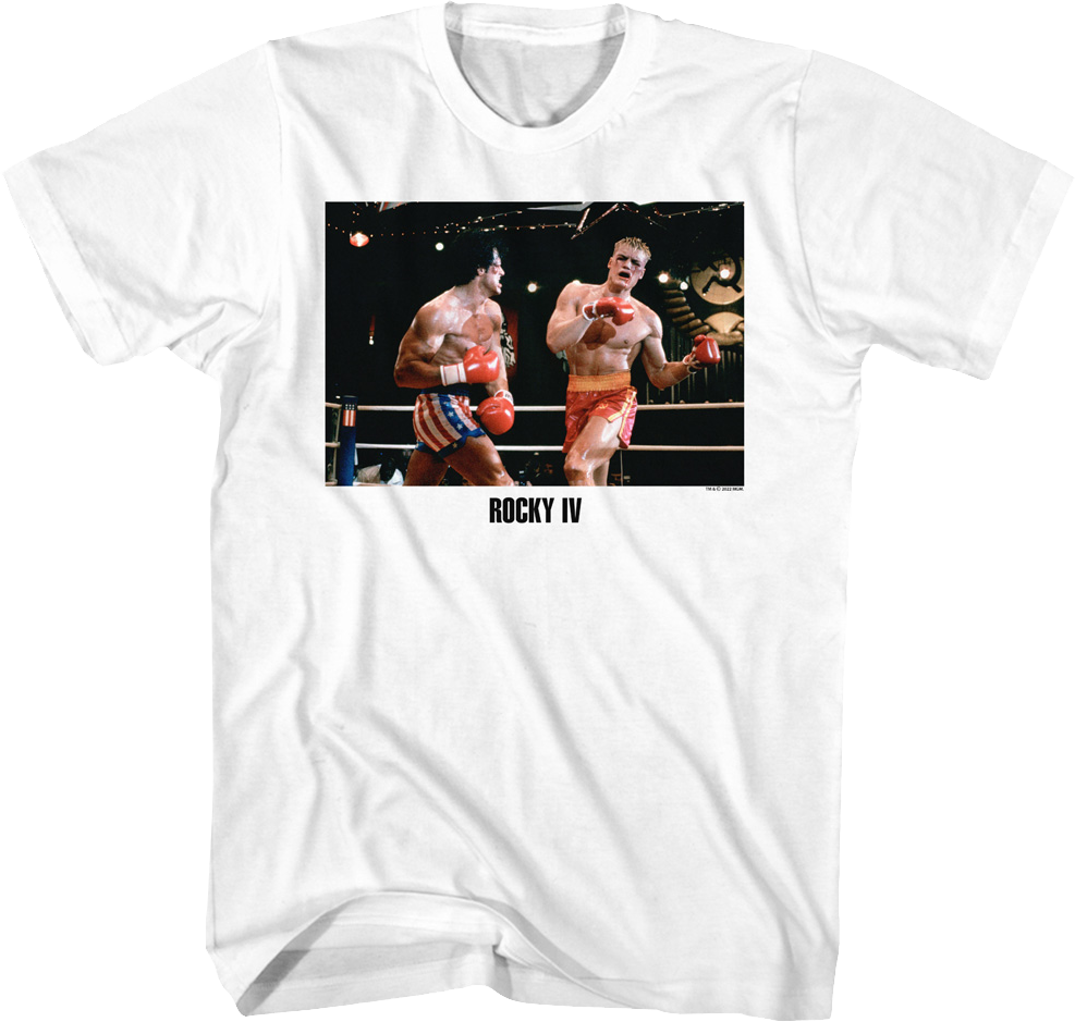 Fighting Drago Photo Rocky IV T-Shirt Hoodie, Sweatshirt | CiraTrend.com (Image 1)