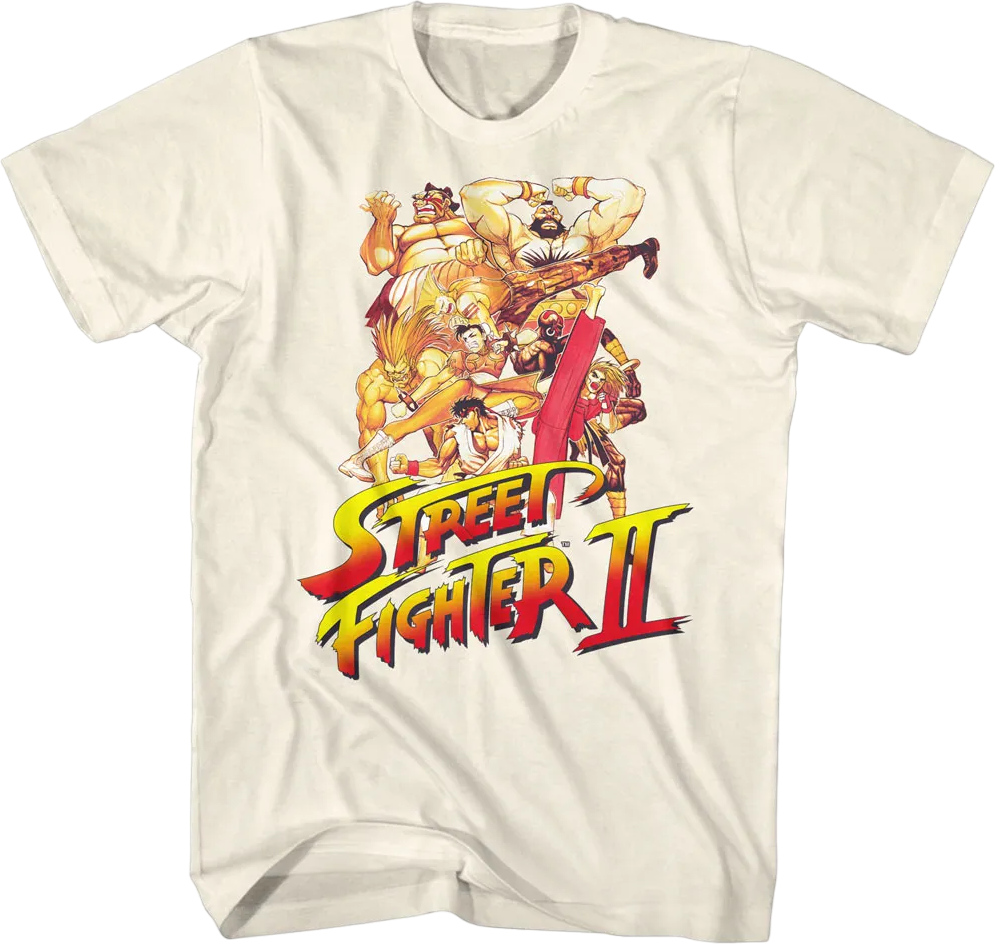 Fighting Poses Street Fighter II T-Shirt Hoodie, Sweatshirt | CiraTrend.com (Image 1)