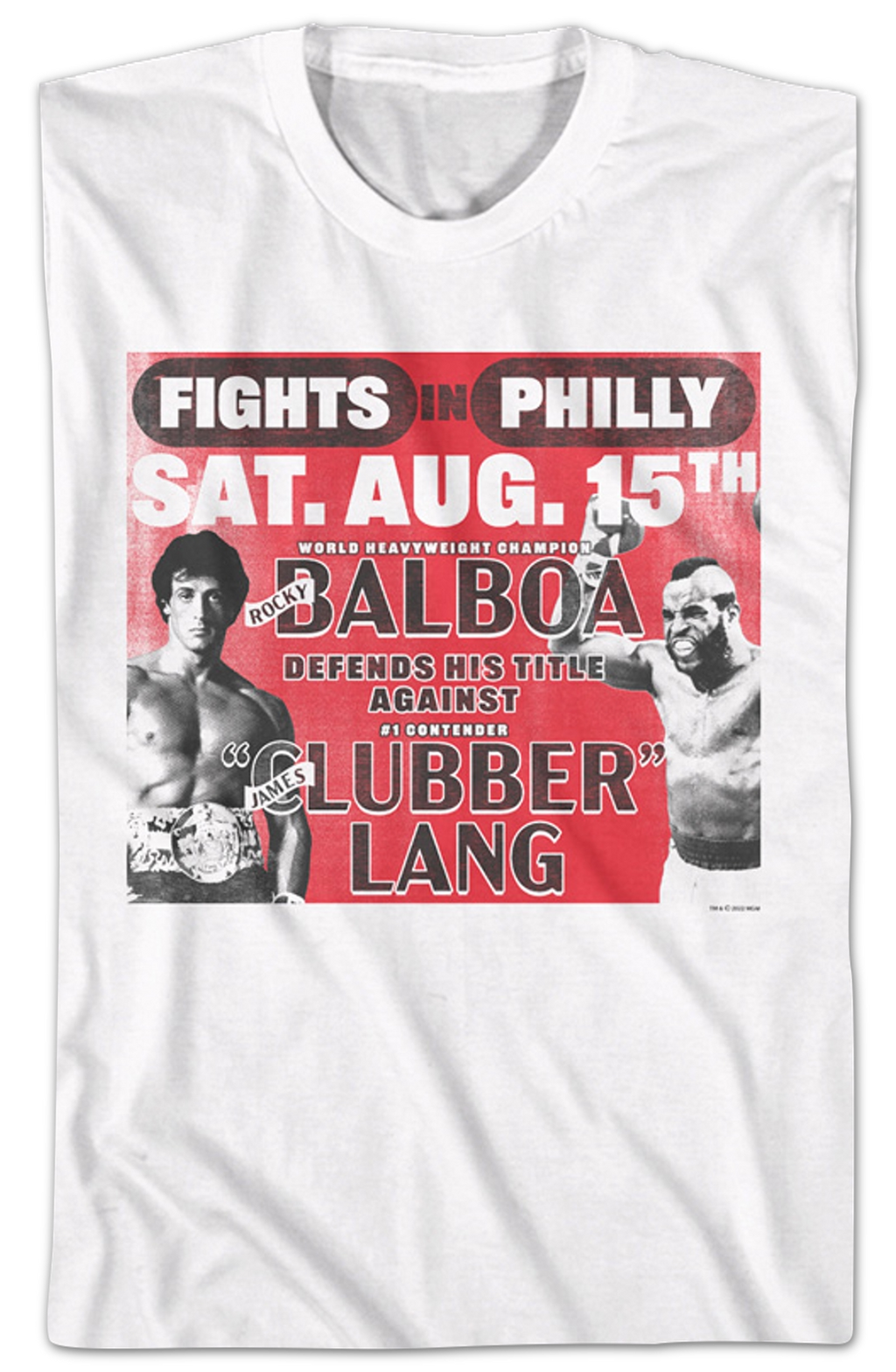 Fights In Philly Rocky Balboa vs Clubber Lang Rocky T-Shirt Hoodie, Sweatshirt | CiraTrend.com (Image 2)