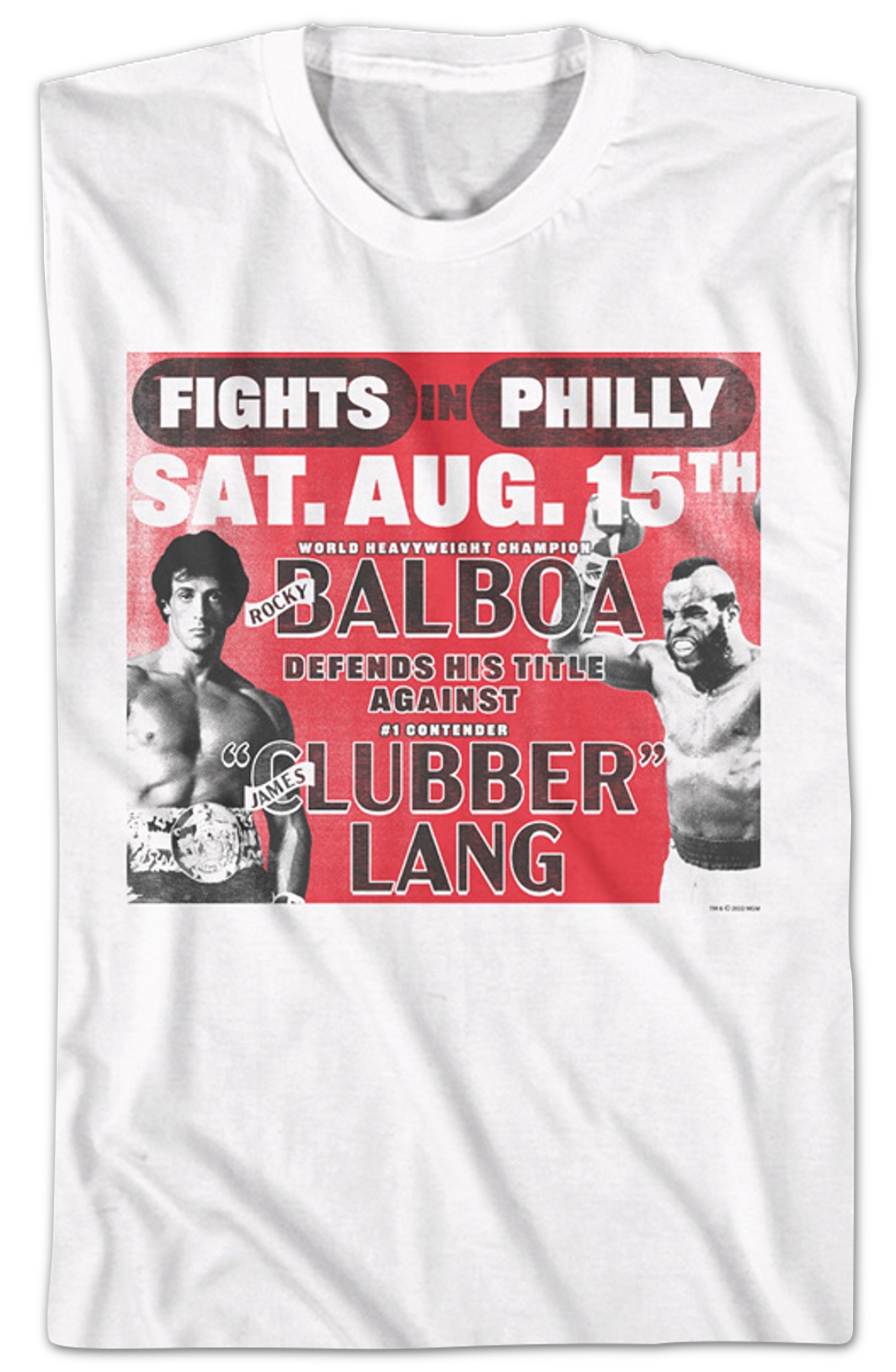 Fights In Philly Rocky Balboa vs Clubber Lang Rocky T-Shirt Hoodie, Sweatshirt | CiraTrend.com (Image 2)