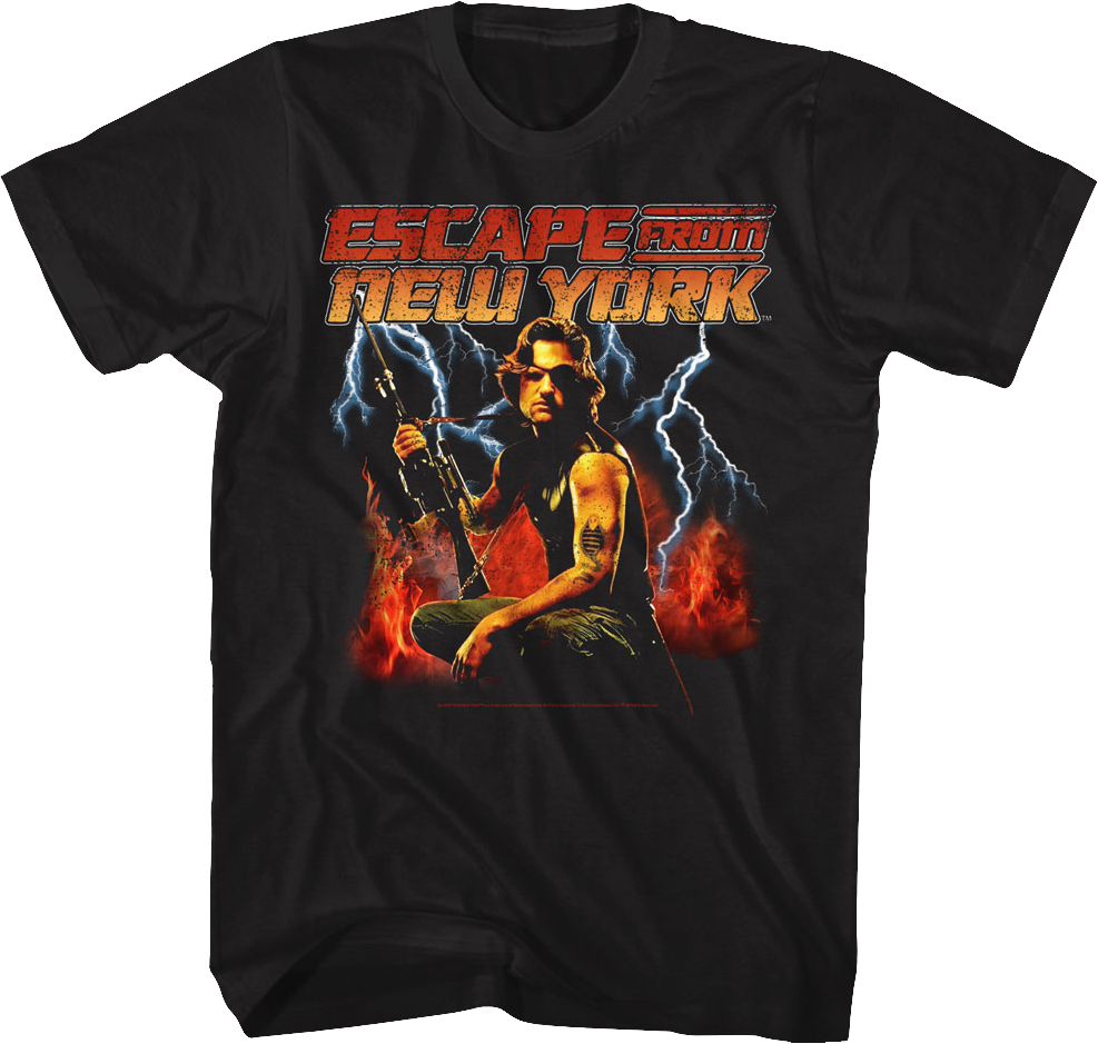 Fire And Lightning Escape From New York T-Shirt Hoodie, Sweatshirt | CiraTrend.com (Image 1)