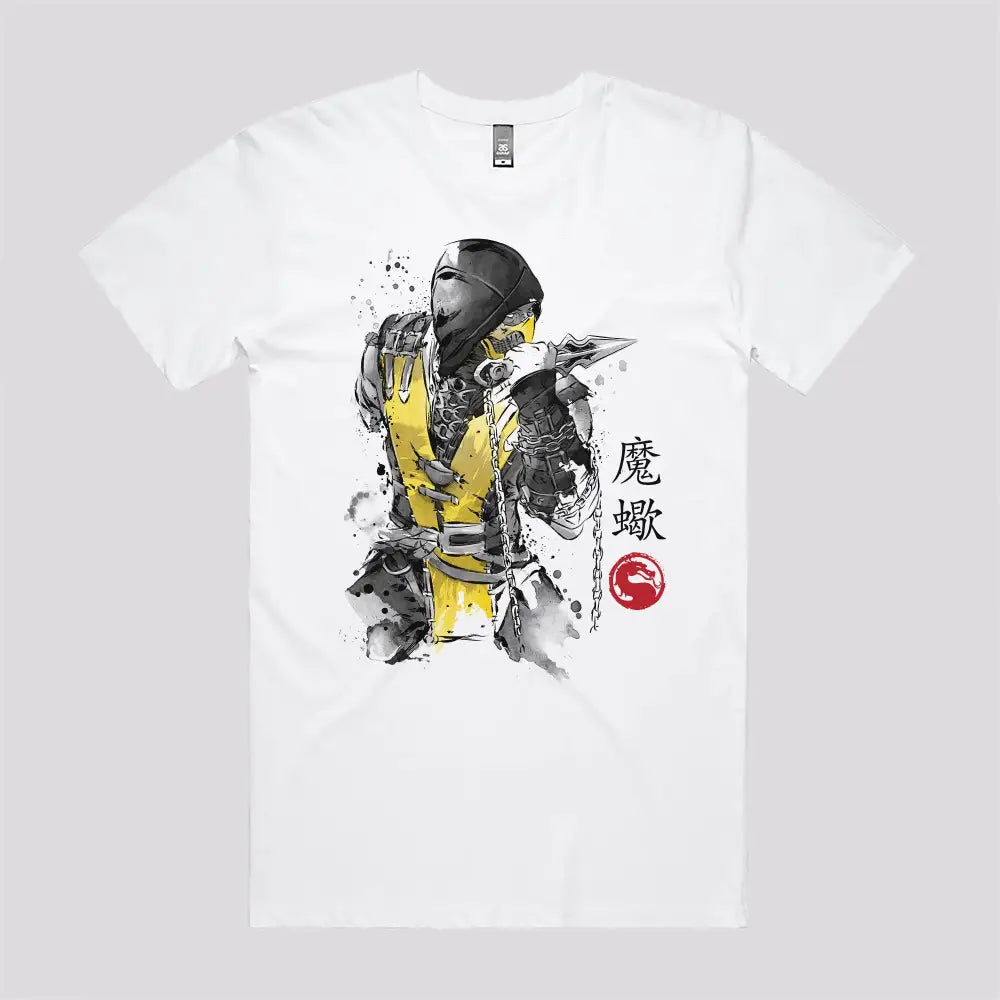 Fire Warrior Sumi-e T-Shirt Hoodie, Sweatshirt | CiraTrend.com (Image 2)