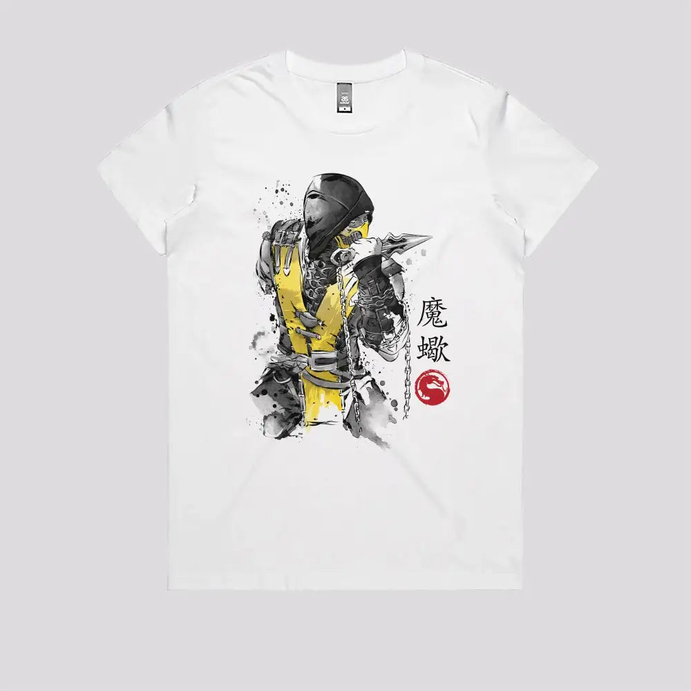 Fire Warrior Sumi-e T-Shirt Hoodie, Sweatshirt | CiraTrend.com (Image 3)