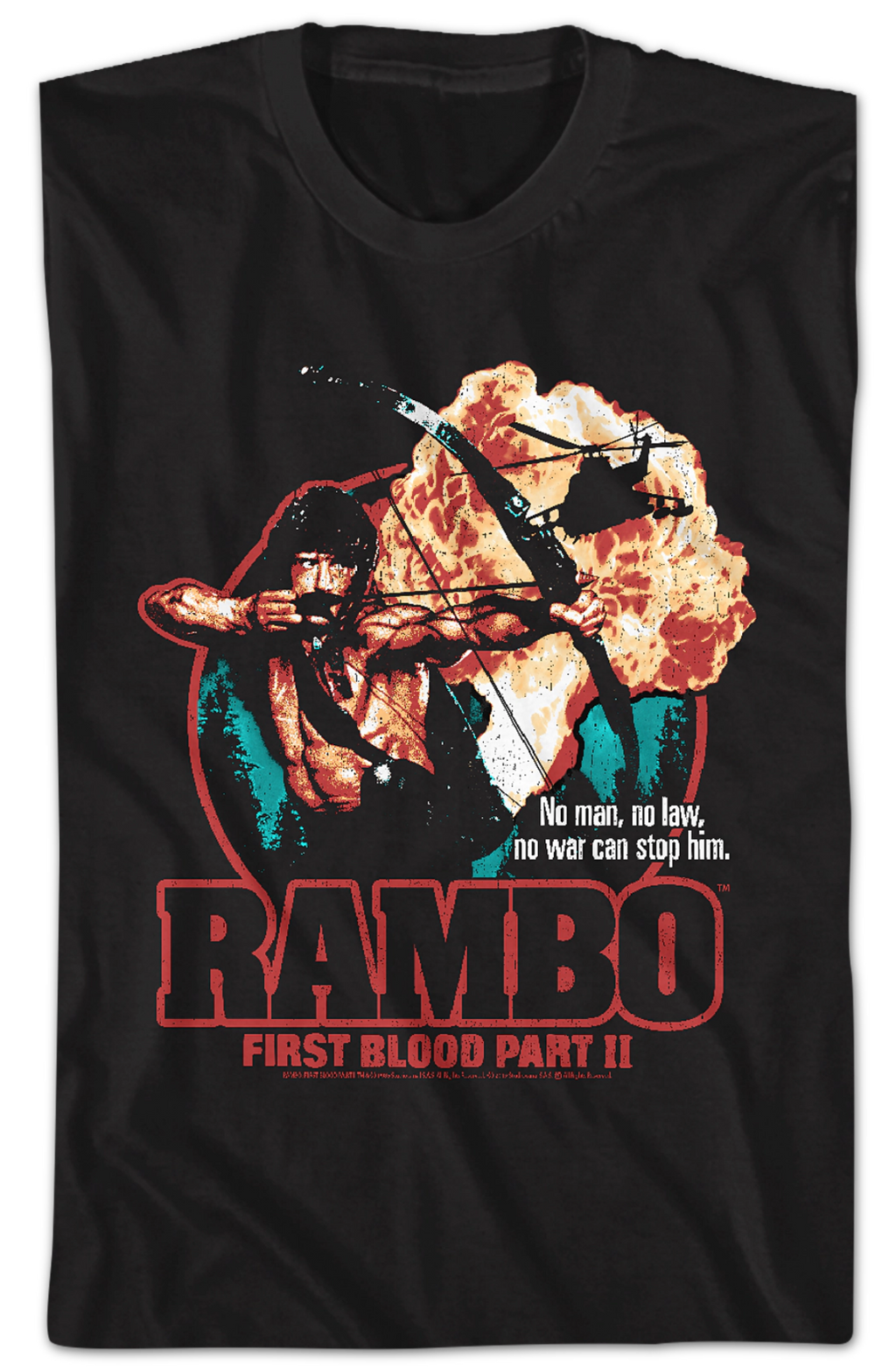 First Blood Part II Collage Poster Rambo T-Shirt Hoodie, Sweatshirt | CiraTrend.com (Image 2)